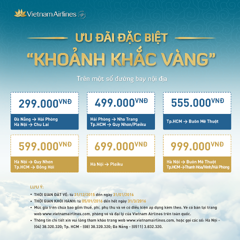 Khoảnh khắc vàng cùng Vietnam Airlines